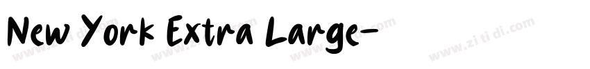 New York Extra Large字体转换